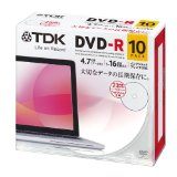 【メール便送料無料】TDK ティーディーケーDR47PWC10UE [データ用 DVD-R 4.7GB 16倍速対応 インクジェットプリンタ対応ホワイトワイドレーベル 5mmケース 10枚入り]  税込価格